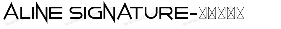 Aline Signature字体转换